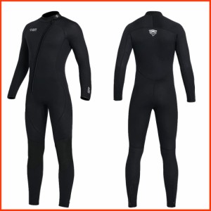 並行輸入品Wet Suits for Women Men Full Body 3MM Neoprene Wetsuit Diving Suit in Cold Water Long Sleeves Front Zip Scuba