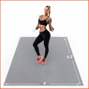 並行輸入品UMINEUX Premium Large Exercise Mat - 6.3 x 4 x 7 MM Extra Large Workout Mat Yoga Mat for Women Men Non-Sli