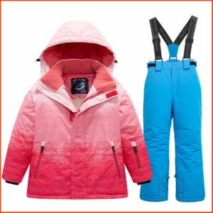 並行輸入品Girls Insulated Ski Jacket Pants Set Windproof Waterproof Kids Ski Suit Snowsuit for Kids81BL6