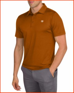 並行輸入品Mens Untucked Golf Polo Shirts - The Perfect Length Quick Dry 4-Way Stretch Fabric. Moisture Wicking UPF