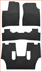 並行輸入品Megiteller Car Floor Mats Custom Fit for Dodge Durango 2021 2020 2019 2018 2017 2016Bucket Seats 3 Rows 