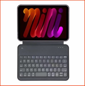 並行輸入品QYiiD iPad Mini 6 8.3-inch Keyboard Case Ultra Slim Magnetic Folio Full Protection Case Power Display Typ