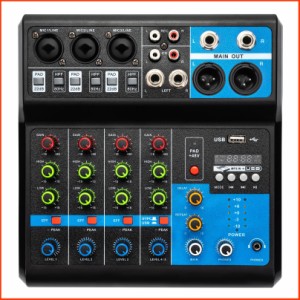 並行輸入品5 Channel Audio Mixer Bluetooth USB Sound Board Professional Mixer Audio Console Desk Dj Equipment Digital Mix