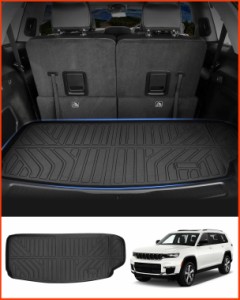 並行輸入品Powerty Trunk Mat Compatible for Jeep Grand Cherokee L 6-Passenger and 7-Passenger 2021-2024 Accessories Cargo