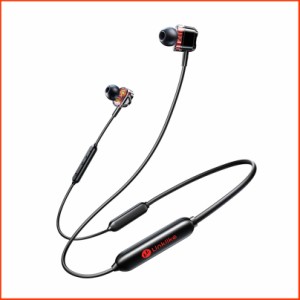 並行輸入品Linklike H26 Pro Neckband Bluetooth Headphones Stereo Deep Bass Wireless Earbuds with 4 Drivers 40H Playtime