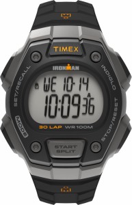 送料無料Timex ユニセックス クォーツウォッチ LCDダイヤル デジタル表示 ブラック樹脂ストラ