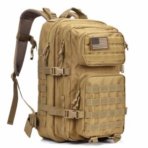 送料無料50L Backpack Alpha Black Large Capacity Men Army Military Tactical Backpack - Khaki  50L 並行輸入品