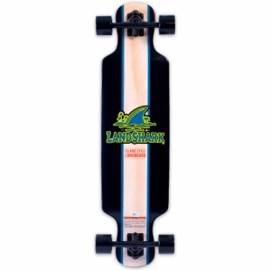 送料無料Landshark アイランドスタイル ロングボード スケートボードブラックワンサイズ