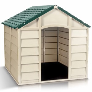 送料無料Starplast スタープラスト 小型犬小屋 屋外プラスチックペットハウス 耐候防水 組み