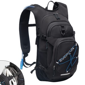 送料無料EVERFUN Hydration Backpack with Free 2L Water Bladder BPA Free Lightweight Insulation Hiking Pack Tactical Backpa