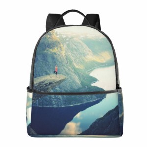送料無料EVANEM Laptop Backpack Lightweight Travel Backpack Shoulders Bag Mountain Top Yoga Printed For Travel Men Women
