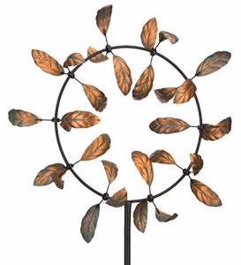 新品Regal Art  Gift Vortex Kinetic 33 inches x 12 inches x 91 inches Metal Stake - Leaves Garden Stakes