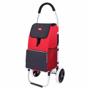 新品Falytemow Foldable Shopping Cart 2 Wheels 40 inch Handle Height Utility Cart Oxford Trolley Bag for Groceries Gray and