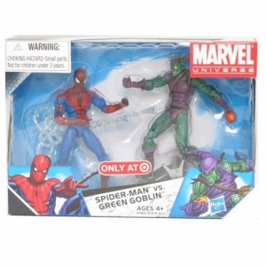 ハズブロ Marvel Universe 3 34 Inch Exclusive Action Figure 2Pack SpiderMan Vs. Green Goblin 送料無料