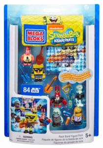 マテル Mega Bloks メガブロックスポンジボブロックバンドフィギュア パック 並行輸入品 送料