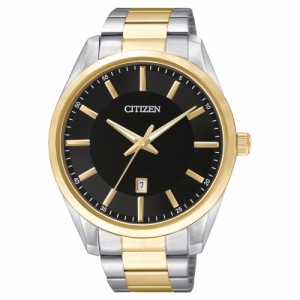 シチズン シチズンCitizen 腕時計 round face black dial all silver and gold BI1034-52E メンズ 逆輸入 送