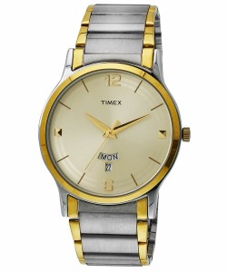 タイメックス Timex メンズ クラシック アナログダイヤルウォッチ ベージュ 送料無料