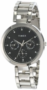 タイメックス Timex Eクラス アナログブラックダイヤル レディースウォッチ - TW000X205 送料無料