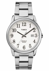 タイメックス Timex メンズ アナログ クォーツ 腕時計 読みやすい シルバートーンホワイト