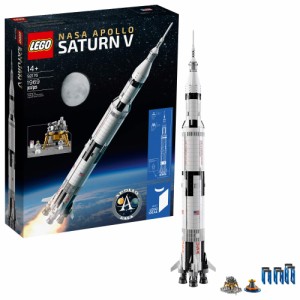 レゴ LEGOレゴ アイデアズ NASA アポロ サターンV 92176 宇宙モデル ロケット 子供と大人に 科学