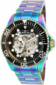 インビクタ Invicta 25341 メンズ プロダイバー セミスケルトンダイヤル 玉虫色イオンプレーテ