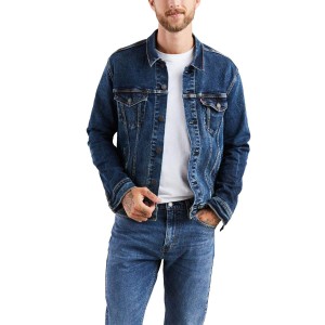 リーバイス Levis Mens Trucker Jacket Also Available in Big  Tall ColusaStretch Small 送料無料