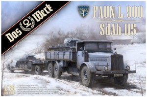 ダスェルク 135 ドイツ軍 FAUN L900 トラック wSdAh115 トレーラー プラモデル USCDW35003 送料無