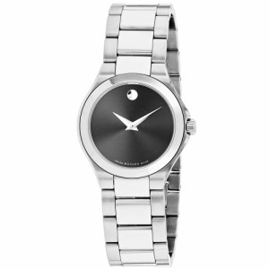 モバード Movado Defio 0607308 クォーツ ブラックダイヤル レディースウォッチ 送料無料