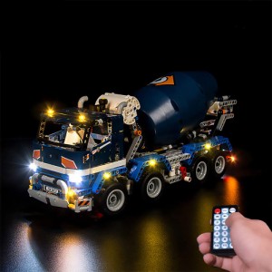 T-Club RC Light Kit LED Lights with Sounds for Lego 42112 Technic Concrete Mixer Truck Building Kit Not Include Building Blo