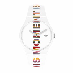 スウォッチ Swatch TIMES MAGIC ユニ腕時計 モデルSUOZ330 ホワイト モダン 送料無料