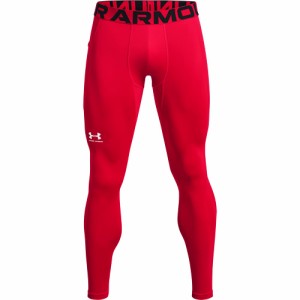 アンダーアーマー Under Armour Mens ColdGear Armour Leggings  Red 600White 3X-Large 送料無料