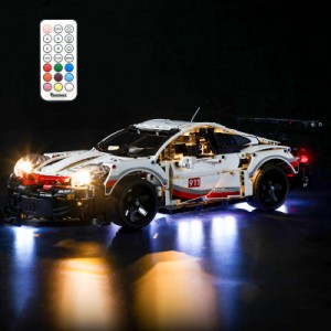 テクニックポルシェ 911 RSR用BRIKSMAX LEDライトキット - レゴ 42096と互換性レゴセットは含まれ