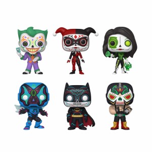 ファンコ Funko POP ハロウィン - Dia De Los DC 6個セット ベインバットマンブルービートル