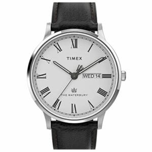 タイメックス Timex 腕時計 TW2U88400VQ Waterbury Classic Day-Date 40mm ブラック 送料無料