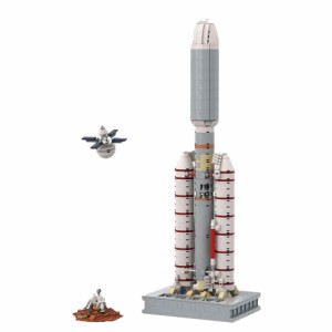 VONADO Rocket Model KitSpace Military Saturn V Moon Mars Explore Rocket Spacecraft Launch Vehicle Carrier Display ModelScie