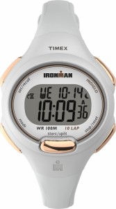 タイメックス Timex Womens BCRF Ironman Essential 34mm Watch - White Case White Strap Rose-Gold-Tone Accents 送料無