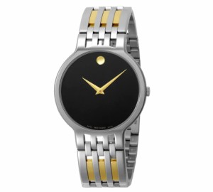 モバード Movado 0606962 Black Dial Two-Toned Stainless Steel Bracelet Mens Esperanza Watch 送料無料