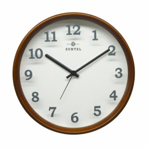 さんてる 日本製 シンプル掛け時計(木漏れ日) ブラウン DQL695-BR 掛け時計