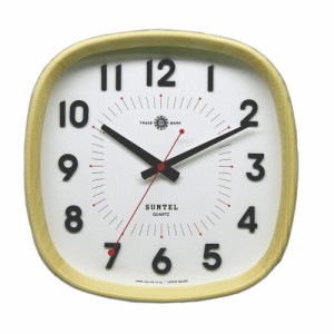 さんてる 日本製 シンプル掛け時計(WARM) ナチュラル DQL697-NA 掛け時計
