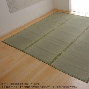 純国産 い草 上敷き カーペット 市松織 フリーカット 『F不知火』 江戸間1畳(約88×176cm) 6305131 カーペット