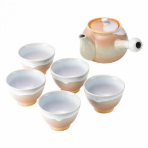 萩焼 姫萩 茶器揃(茶コシ付) 2-38 6179-053 茶器