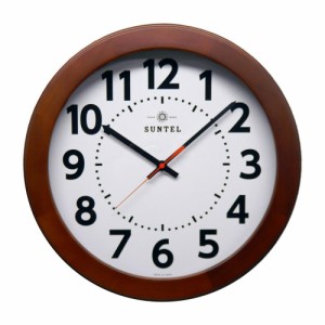 さんてる 日本製 くっきり木枠掛け時計 ブラウン SQ06-BR 掛け時計