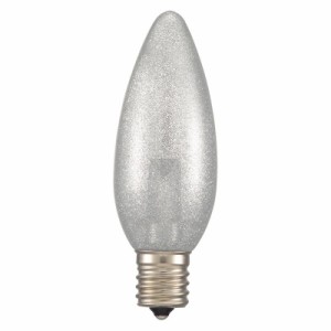 OHM LEDシャンデリア形装飾用/C32/E17/1.2W/50lm/銀(昼白)色 LDC1N-G-E17 13S 電球 LED電球