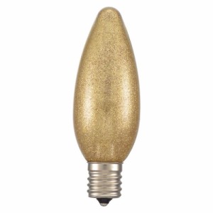 OHM LEDシャンデリア形装飾用/C32/E17/1.2W/35lm/金(電球)色 LDC1L-G-E17 13G 電球 LED電球