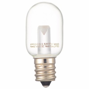 OHM LEDナツメ球装飾用 T20/E12/0.5W/16lm/クリア昼白色 LDT1N-H-E12 13C 電球 LED電球