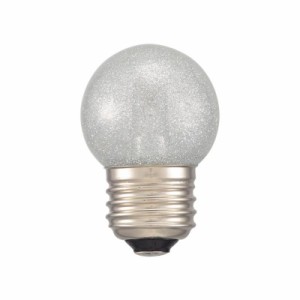 OHM LEDミニボール球装飾用 G40/E26/1.4W/55lm/銀(昼白)色 LDG1N-H 13S 電球 LED電球