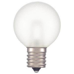 OHM LEDミニボール球装飾用 G40/E17/1.2W/50lm/フロスト電球色 LDG1L-H-E17 13F 電球 LED電球