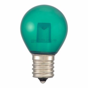 OHM LEDサイン球装飾用 S35/E17/1.2W/6lm/クリア緑色 LDS1G-H-E17 13C 電球 LED電球