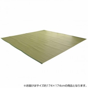 日本製 抗菌 防臭 消臭 洗えるカーペット グリーン 江戸間2畳(約174×174cm) 2128902 カーペット