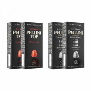 Pellini(ペリーニ) エスプレッソカプセル トップ＆スプレーモ 各2箱セット コーヒー